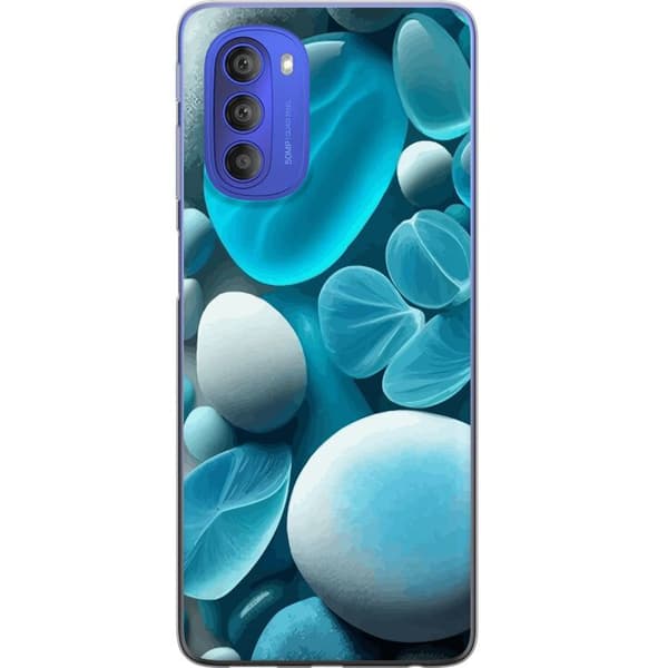 Motorola Moto G51 5G Gjennomsiktig deksel Glassperler
