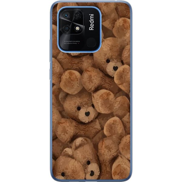 Xiaomi Redmi 10C Gjennomsiktig deksel Teddybjørner