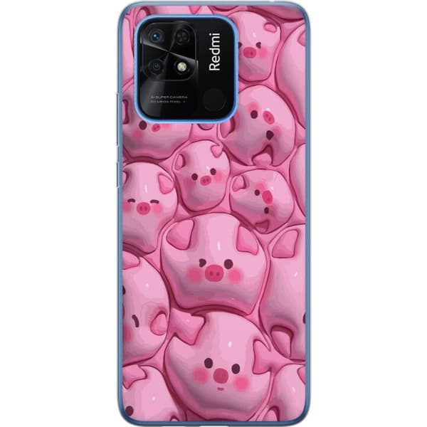Xiaomi Redmi 10C Läpinäkyvä kuori Sikoja
