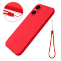 Miniatyrbild 2 av 4: Liquid silikon skal Sony Xperia 5 V - China Red