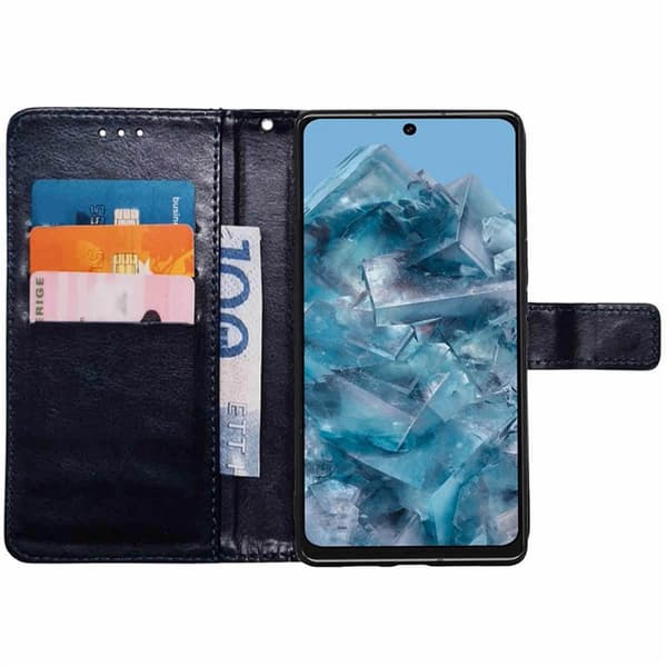 Wallet cover 3-kort Google Pixel 8 Pro - Mørkeblå
