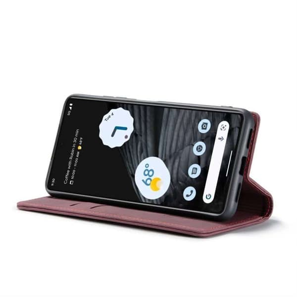 CaseMe Smart Magnet FlipCase Google Pixel 8 - Vinrød
