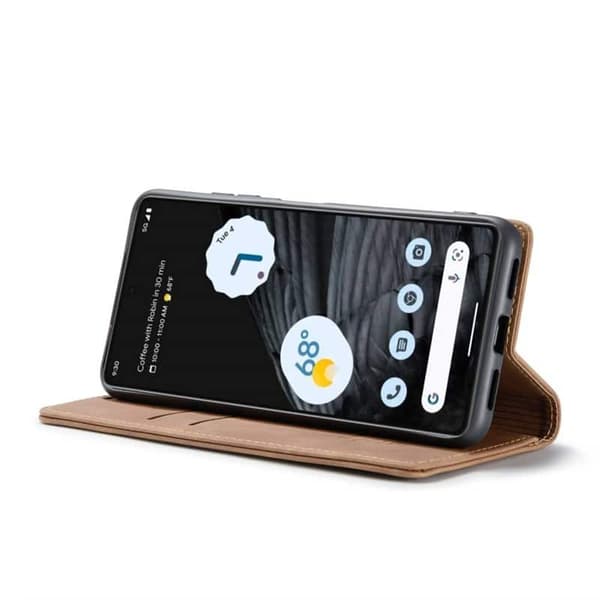 CaseMe Smart Magnet Flipdeksel Google Pixel 8 - Brun
