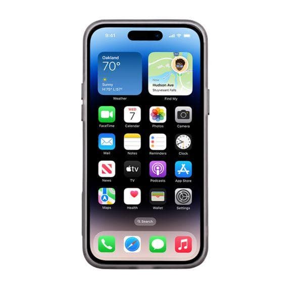 iPhone 14 Mobilskal - Frostat Svart