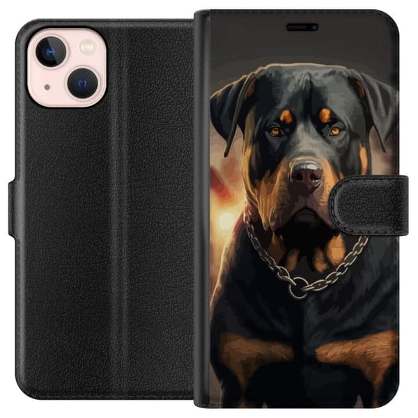 Apple iPhone 13 Lommeboketui Rottweiler