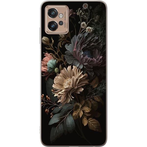 Motorola Moto G32 Genomskinligt Skal Blommor