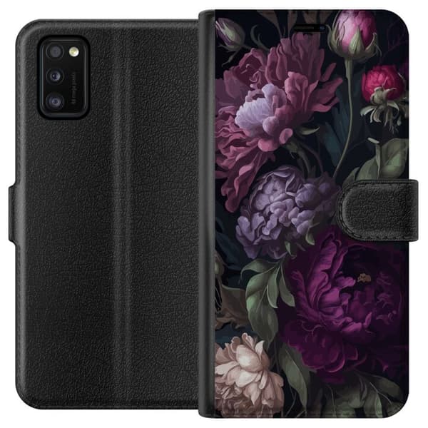 Samsung Galaxy A41 Tegnebogsetui Blomster