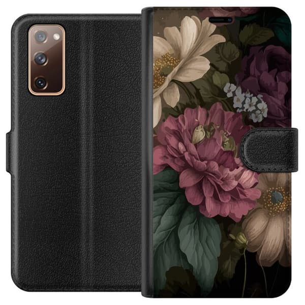 Samsung Galaxy S20 FE Lompakkokotelo Kukat