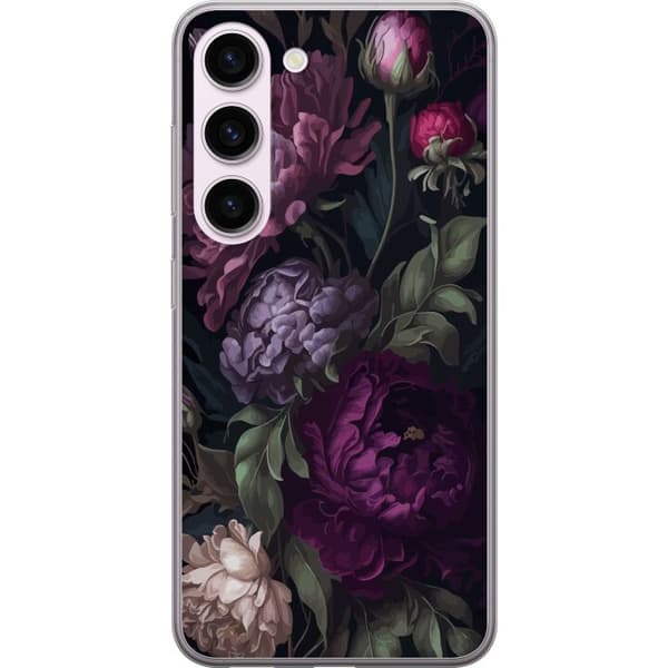 Samsung Galaxy S23 Läpinäkyvä kuori Kukat
