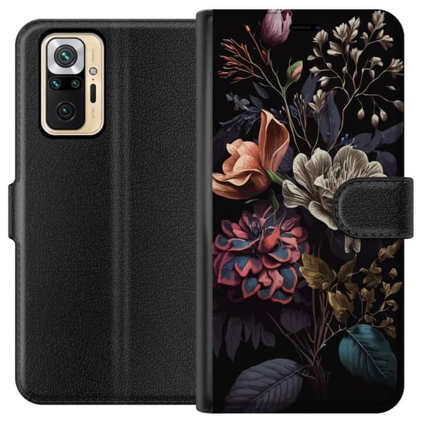 Xiaomi Redmi Note 10 Pro Plånboksfodral Blommor