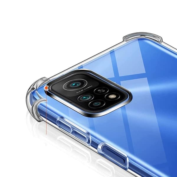 Xiaomi Mi 10T Stöttåligt Mobilskal - Transparent