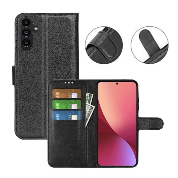 Samsung Galaxy A54 5G Plånboksfodral med Stativ - Svart