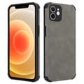 Miniatyrbild 5 av 7: iPhone 12 Fodral Skal  av TPU-silikon med fin baksida i faux-suede Mobilskydd