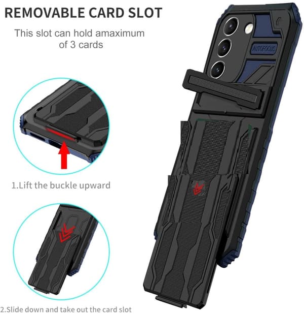 Samsung Galaxy S21 ULTRA 5G, cover / Etui med 2 kreditkortholdere