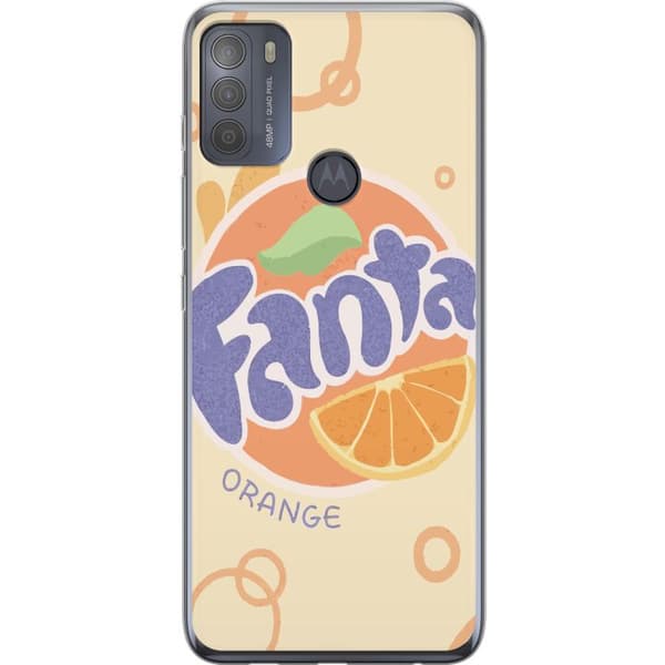 Motorola Moto G50 Genomskinligt Skal Orange