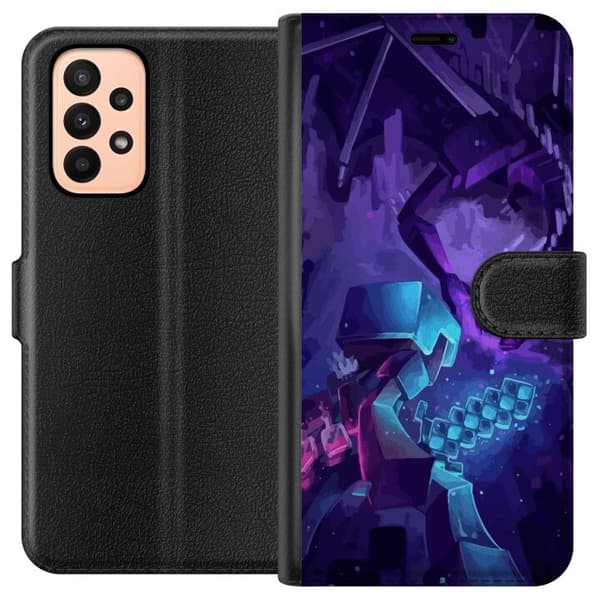 Samsung Galaxy A23 Plånboksfodral Minecraft