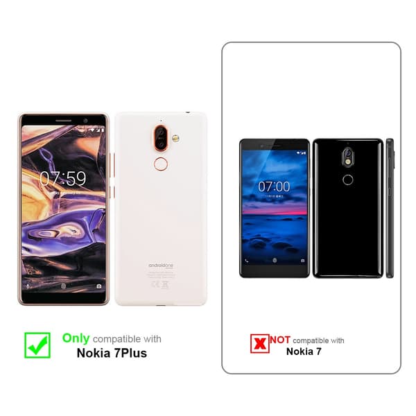 Nokia 7 PLUS Suojakotelo Suojakuori Lompakkokotelo Matkapuhelinkotelo flip muotoilu magneettisuljenta