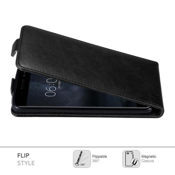 Deksel til Nokia 6 2017 Flip Etui med magnetisk lukking