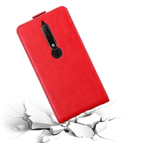 Deksel til Nokia 6.1 Flip Etui med magnetisk lukking