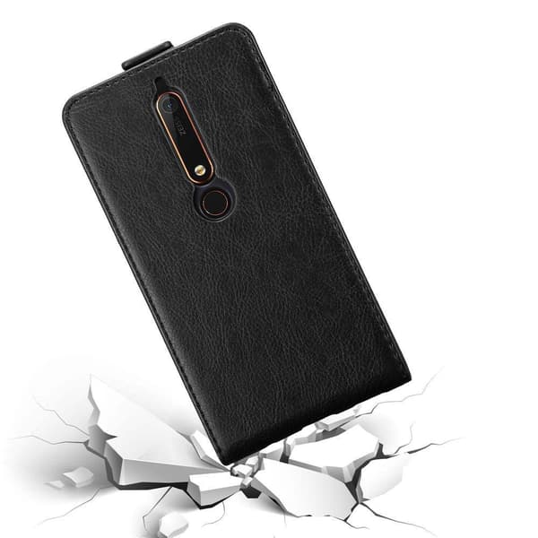 Deksel til Nokia 6.1 Flip Etui med magnetisk lukking