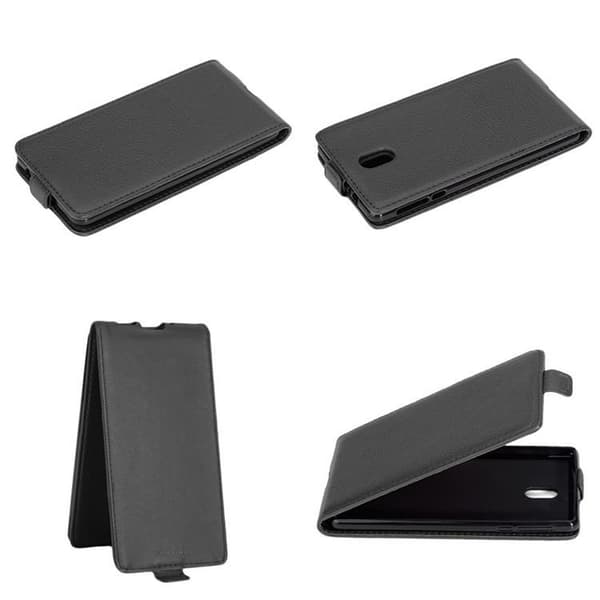 Nokia 3 2017 Skal Fodral i flipdesign Mobilskydd av smidigt konstläder Case Cover