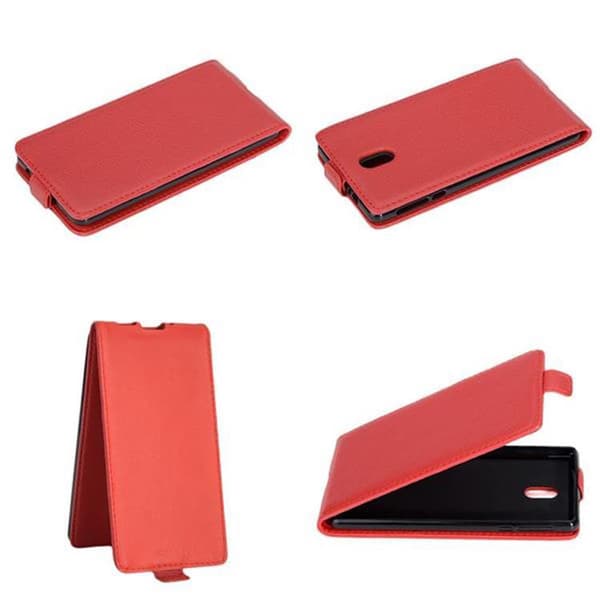 Nokia 3 2017 Skal Fodral i flipdesign Mobilskydd av smidigt konstläder Case Cover