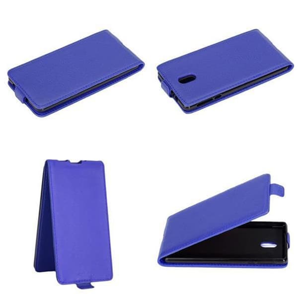 Nokia 3 2017 Skal Fodral i flipdesign Mobilskydd av smidigt konstläder Case Cover