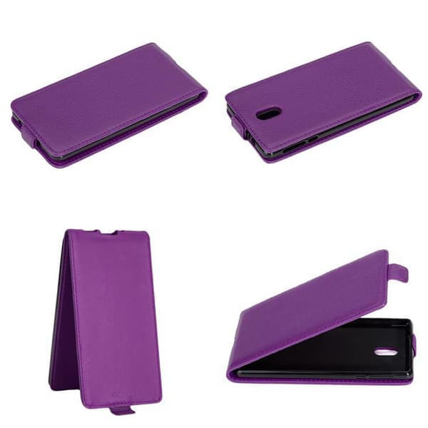 Nokia 3 2017 Skal Fodral i flipdesign Mobilskydd av smidigt konstläder Case Cover