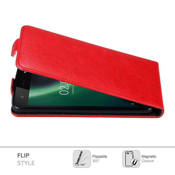 Nokia 2 2017 Suojakotelo Suojakuori Lompakkokotelo Matkapuhelinkotelo flip muotoilu magneettisuljenta