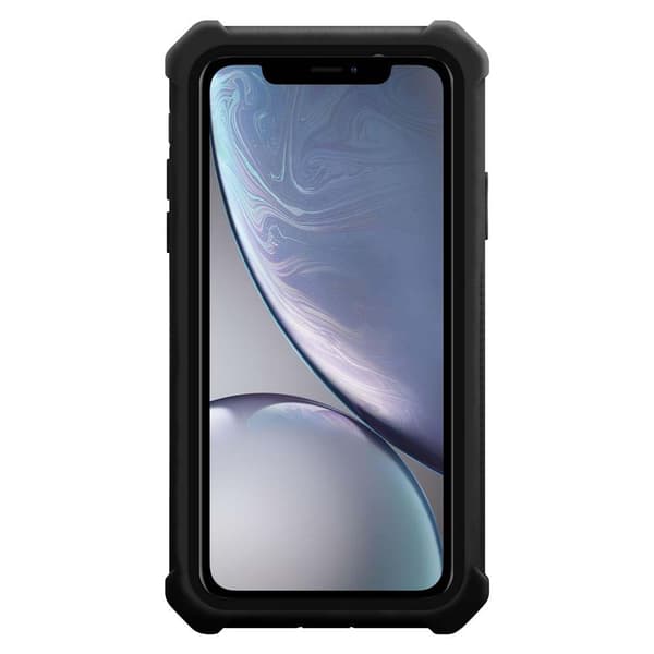 iPhone XR Suojakuori Suojakotelo 2-in-1 jossa on TPU-silikonireuna ja akryylilasinen takapuoli