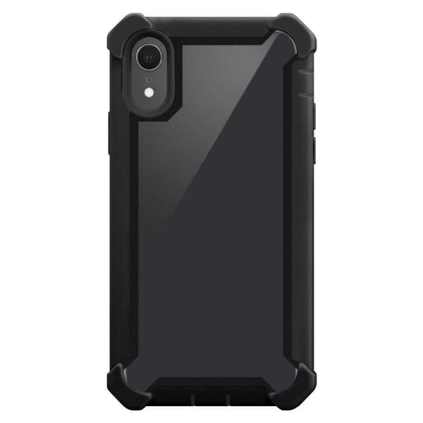 iPhone XR Suojakuori Suojakotelo 2-in-1 jossa on TPU-silikonireuna ja akryylilasinen takapuoli