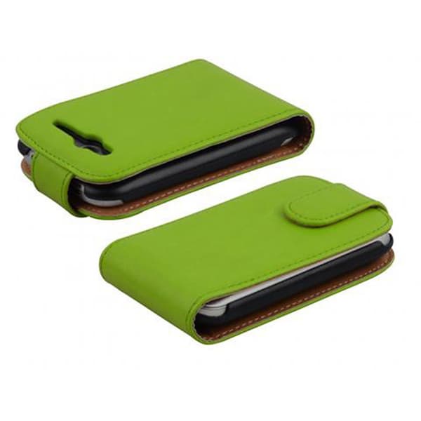 HTC WILDFIRE Skal Fodral i flipdesign Mobilskydd av smidigt konstläder Case Cover