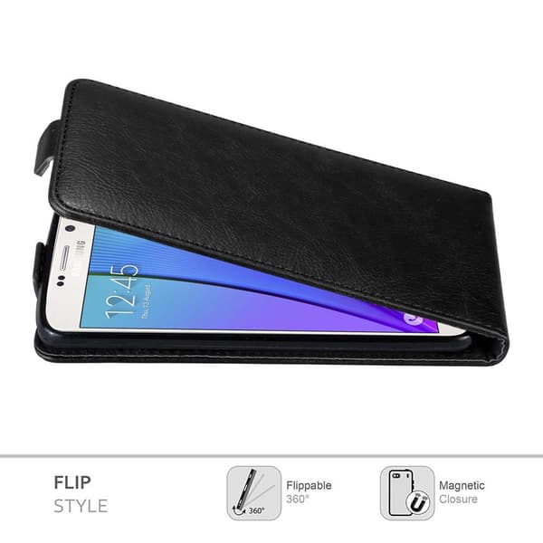 Deksel til Samsung Galaxy NOTE 5 Flip Etui med magnetisk lukking