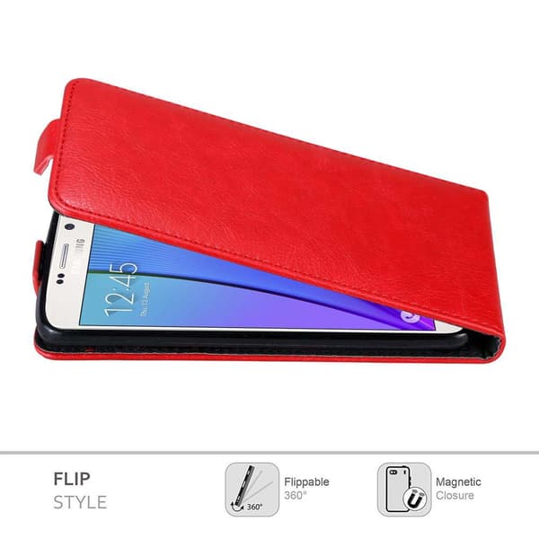 Deksel til Samsung Galaxy NOTE 5 Flip Etui med magnetisk lukking