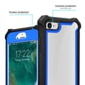 Miniatyrbilde 3 av 7: Deksel for iPhone 7 / 7S / 8 / SE 2020 2-i-1 beskyttelsesdeksel med TPU-silikonkant og bakside av akrylglass