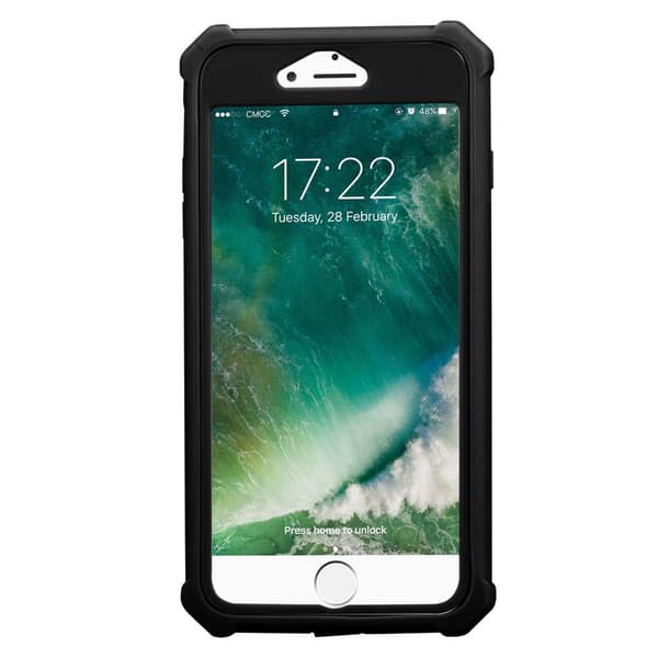 Deksel for iPhone 7 PLUS / 7S PLUS / 8 PLUS 2-i-1 beskyttelsesdeksel med TPU-silikonkant og bakside av akrylglass