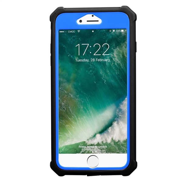 Deksel for iPhone 7 PLUS / 7S PLUS / 8 PLUS 2-i-1 beskyttelsesdeksel med TPU-silikonkant og bakside av akrylglass