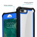Miniatyrbilde 2 av 7: Deksel for iPhone 7 PLUS / 7S PLUS / 8 PLUS 2-i-1 beskyttelsesdeksel med TPU-silikonkant og bakside av akrylglass