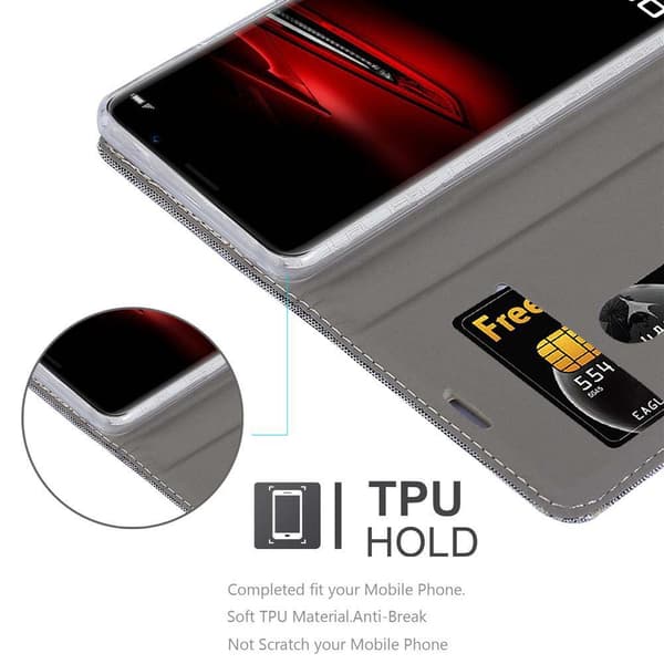 Huawei MATE RS Suojakotelo Suojakuori Lompakkokotelo Matkapuhelinkotelo jossa magneettisuljenta, jalusta-toiminto ja korttitasku