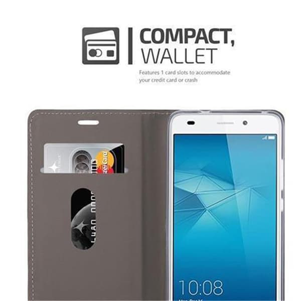 Honor 5C Skal Plånboksfodral med magnetisk stängning, ståfunktion och kortficka