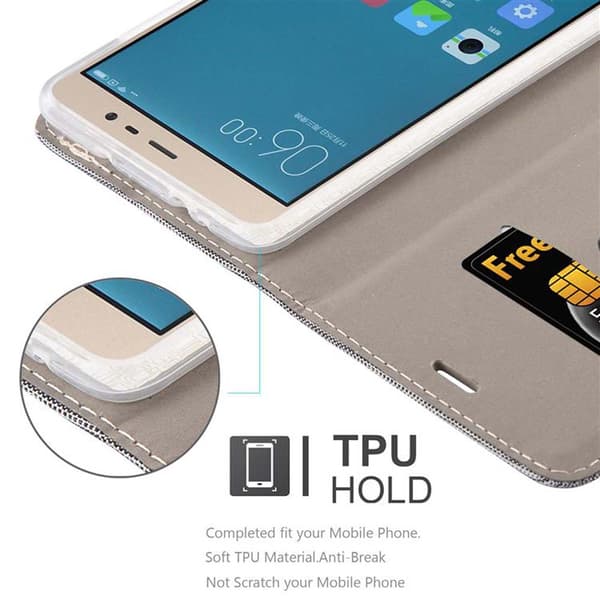Xiaomi RedMi NOTE 3 Skal Plånboksfodral med magnetisk stängning, ståfunktion och kortficka