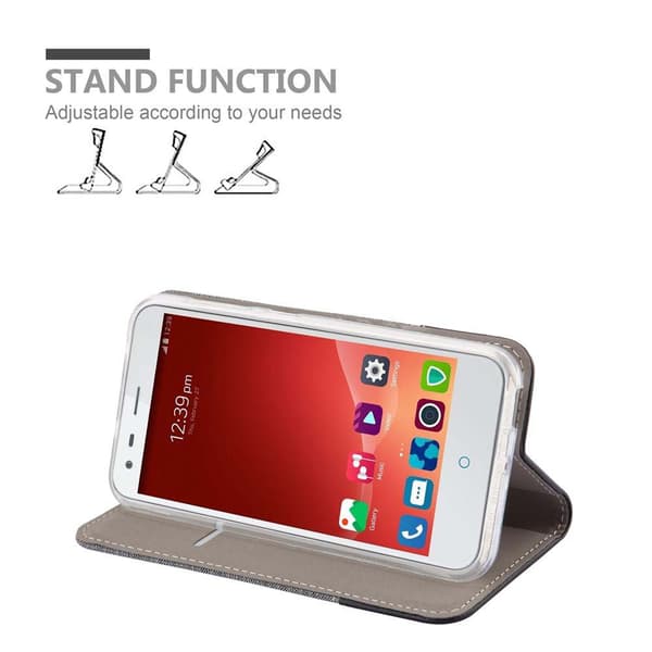 ZTE Blade S6 Skal Plånboksfodral med magnetisk stängning, ståfunktion och kortficka