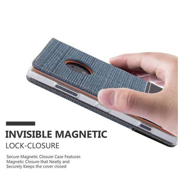Nokia Lumia 830 Skal Plånboksfodral med magnetisk stängning, ståfunktion och kortficka