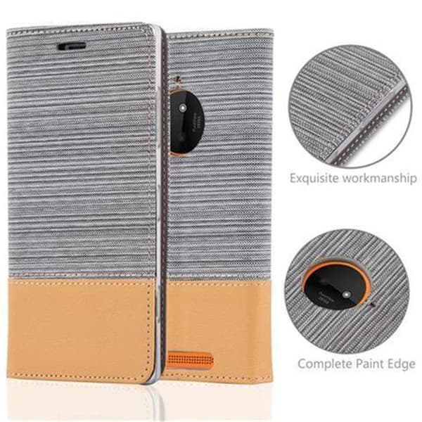 Nokia Lumia 830 Suojakotelo Suojakuori Lompakkokotelo Matkapuhelinkotelo jossa magneettisuljenta, jalusta-toiminto ja korttitasku
