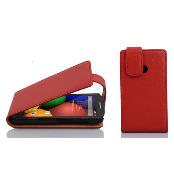Skyddsfodral för Motorola MOTO E Fodral Skal Mobilskydd i flipdesign av texturerat konstläder Case Cover