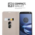 Pikkukuva 5 / 6: Motorola MOTO Z FORCE Suojakotelo Suojakuori Lompakkokotelo Matkapuhelinkotelo jossa magneettisuljenta, jalusta-toiminto ja korttitasku