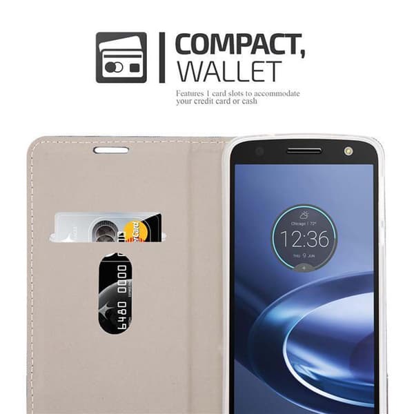 Motorola MOTO Z FORCE Suojakotelo Suojakuori Lompakkokotelo Matkapuhelinkotelo jossa magneettisuljenta, jalusta-toiminto ja korttitasku