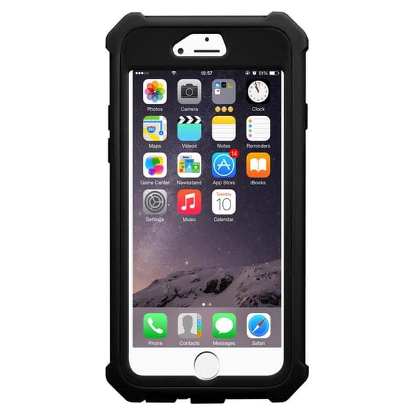 iPhone 6 / 6S Skal 2-i-1 Fodral Skal M obilskydd med TPU-silikonkant och akrylbaksida