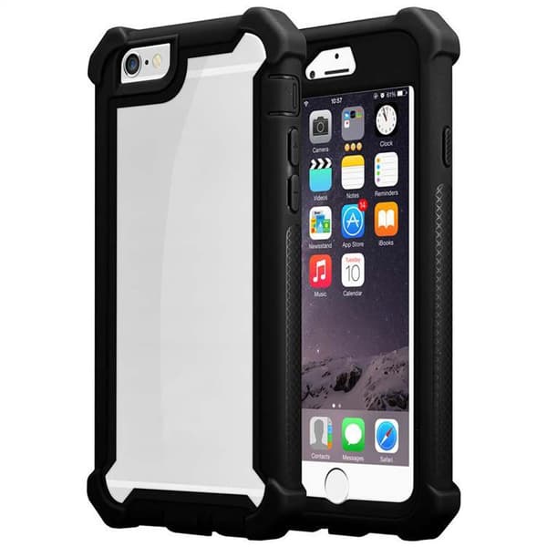 iPhone 6 / 6S Skal 2-i-1 Fodral Skal M obilskydd med TPU-silikonkant och akrylbaksida