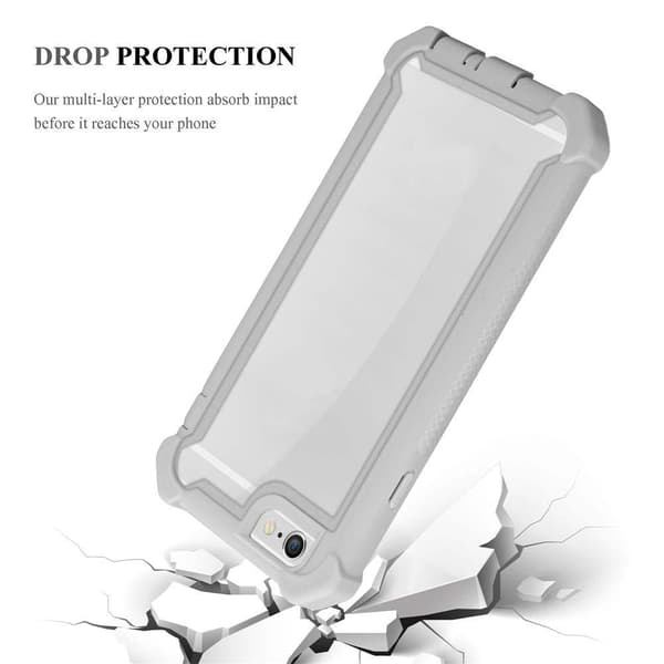 iPhone 6 / 6S Skal 2-i-1 Fodral Skal M obilskydd med TPU-silikonkant och akrylbaksida